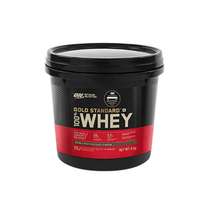 Optimum Nutrition (ON) Gold Standard 100% Whey Protein Powder- 4 kg, 131 servings (Double Rich Chocolate), for Muscle Support & Recovery, Vegetarian - Primary Source Whey Isolate