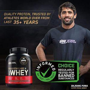 Optimum Nutrition (ON) Gold Standard 100% Whey Protein Powder- 4 kg, 131 servings (Double Rich Chocolate), for Muscle Support & Recovery, Vegetarian - Primary Source Whey Isolate - Image 2
