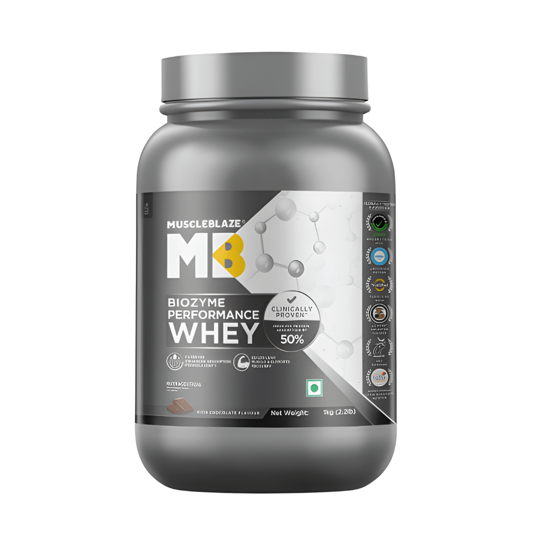 MuscleBlaze Biozyme Performance Whey – High Absorption Whey Protein for Muscle Growth & Recovery