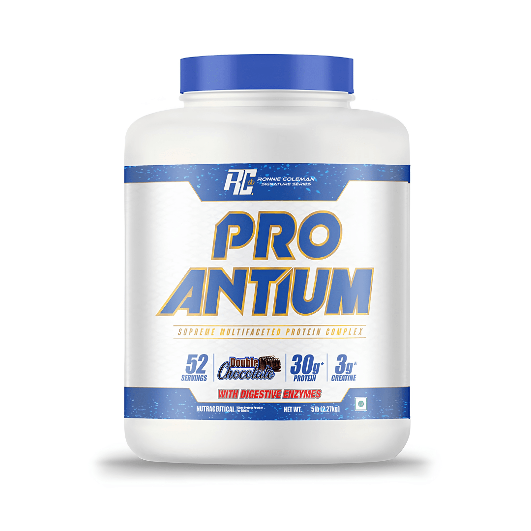 Buy Ronnie Coleman Pro-Antium Whey Protein with 30g protein, 3g creatine, and 650mg betaine for muscle growth, recovery, strength, and sustained athletic performance.
